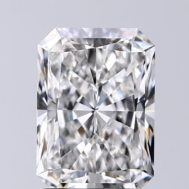 Lab-Grown 2.01 Carat Radiant Cut Diamond color F Clarity VS1, precious stones, engagement diamonds