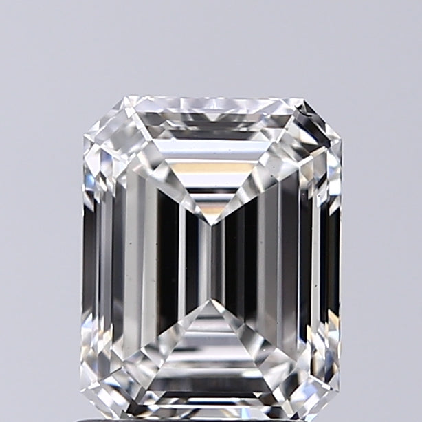 Lab-Grown 1.50 Carat Emerald Cut Diamond color F Clarity VS1, precious stones, engagement diamonds