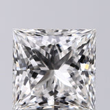 Lab-Grown 2.12 Carat Princess Cut Diamond color E Clarity VS1, precious stones, engagement diamonds