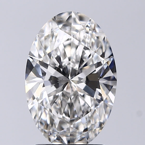 Lab-Grown 2.01 Carat Oval Shape Diamond color F Clarity VS2, precious stones, engagement diamonds