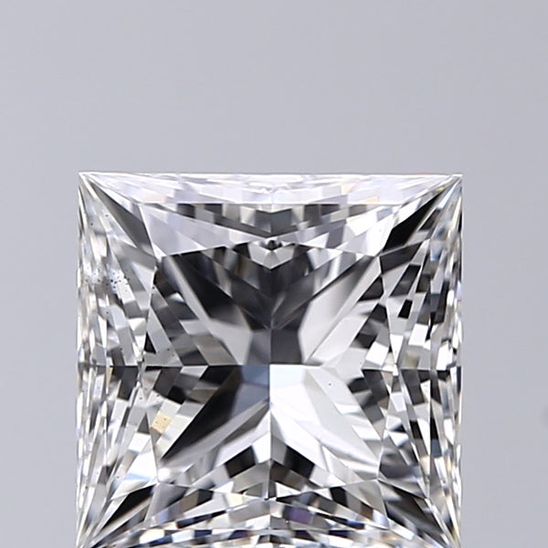 Lab-Grown 2.10 Carat Princess Cut Diamond color E Clarity VS2, precious stones, engagement diamonds