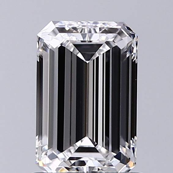 Lab-Grown 1.01 Carat Emerald Cut Diamond color D Clarity VS2 With GIA Certificate, precious stones, engagement diamonds