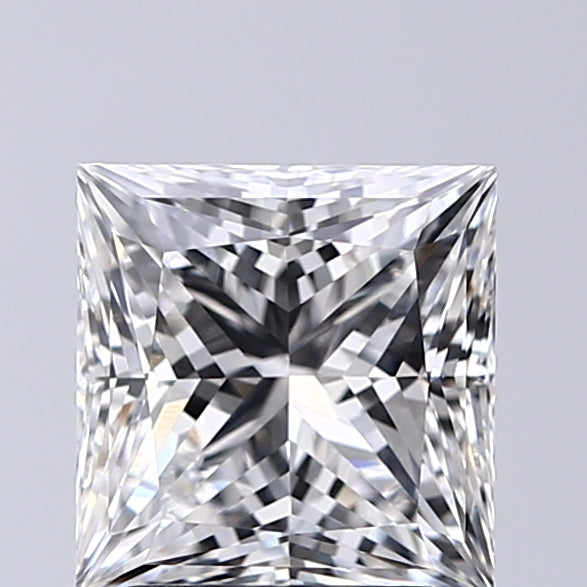 Lab-Grown 2.01 Carat Princess Cut Diamond color E Clarity VS1, precious stones, engagement diamonds