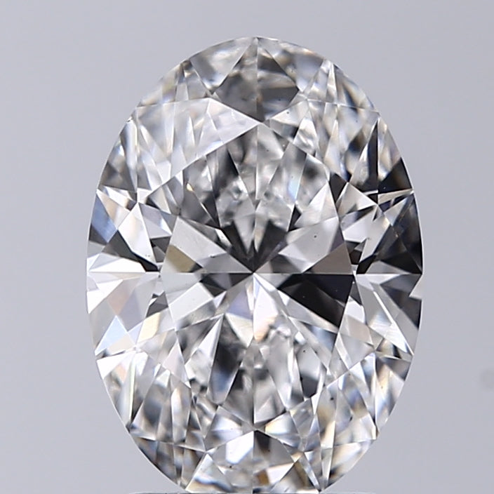 Lab-Grown 2.05 Carat Oval Shape Diamond color E Clarity VS2 With GIA Certificate, precious stones, engagement diamonds
