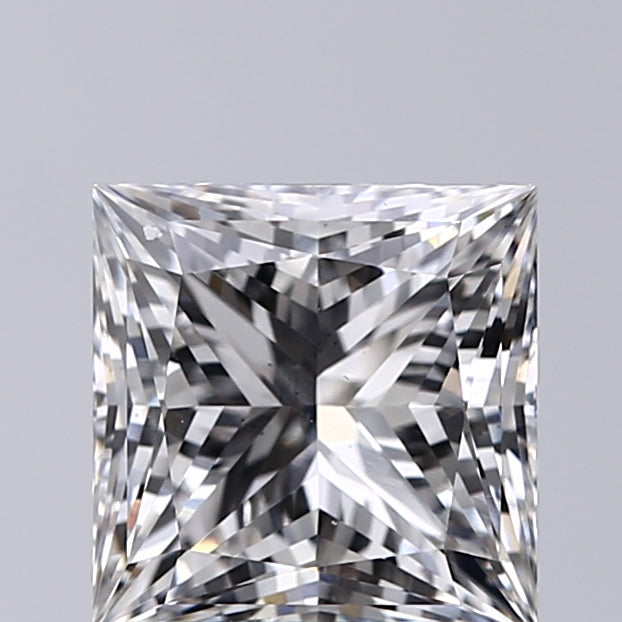 Lab-Grown 2.02 Carat Princess Cut Diamond color F Clarity VS2, precious stones, engagement diamonds
