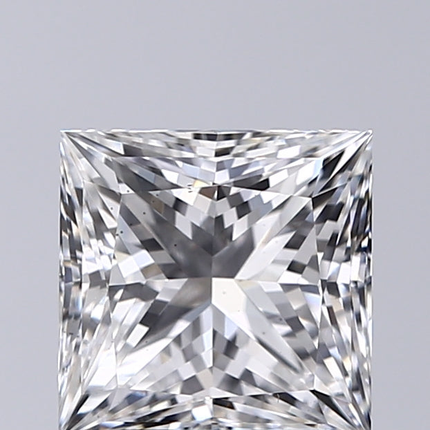 Lab-Grown 2.01 Carat Princess Cut Diamond color F Clarity VS2, precious stones, engagement diamonds