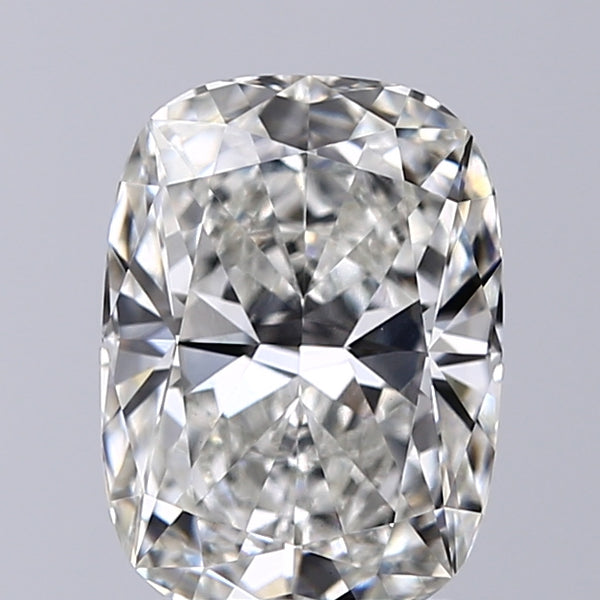 Lab-Grown 2.01 Carat Cushion Modified Brilliant Cut Diamond color G Clarity VVS2, precious stones, engagement diamonds