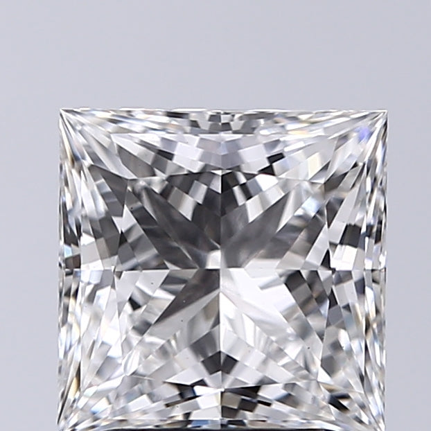 Lab-Grown 2.24 Carat Princess Cut Diamond color E Clarity VS1, precious stones, engagement diamonds