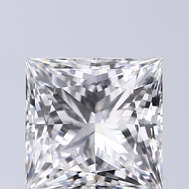 Lab-Grown 2.02 Carat Princess Cut Diamond color E Clarity VS1, precious stones, engagement diamonds