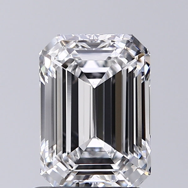 Lab-Grown 1.52 Carat Emerald Cut Diamond color D Clarity VS1, precious stones, engagement diamonds