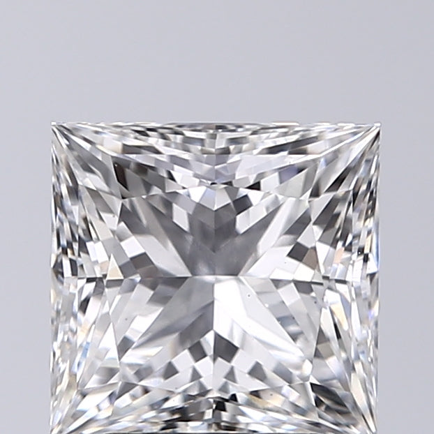 Lab-Grown 2.11 Carat Princess Cut Diamond color E Clarity VS2, precious stones, engagement diamonds