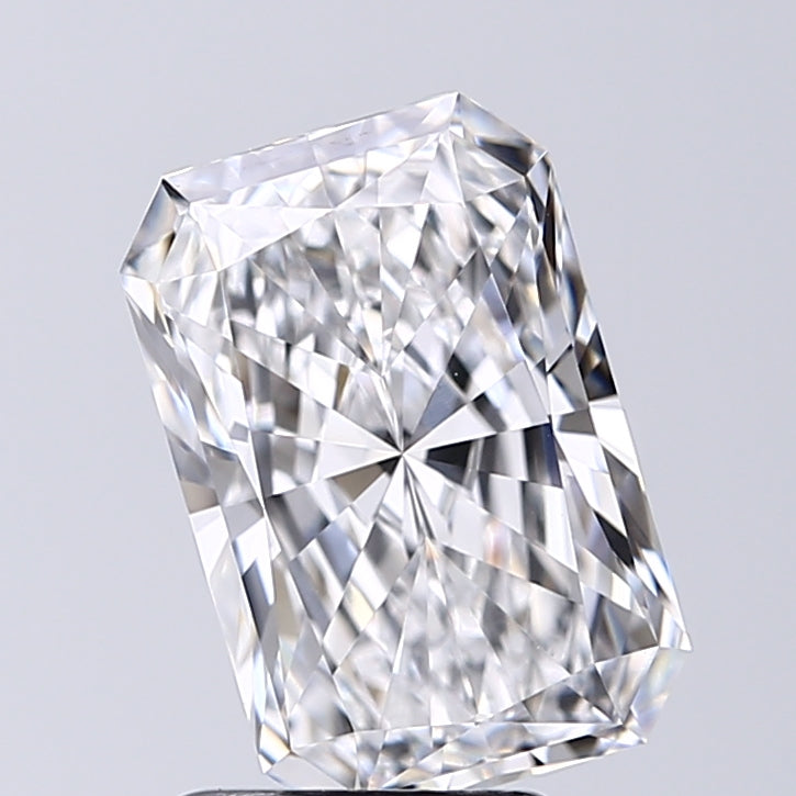 Lab-Grown 2.53 Carat Radiant Cut Diamond color D Clarity VVS2 With GIA Certificate, precious stones, engagement diamonds