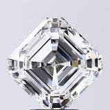 Lab-Grown 3.30 Carat Asscher Cut Diamond color F Clarity VS1, precious stones, engagement diamonds