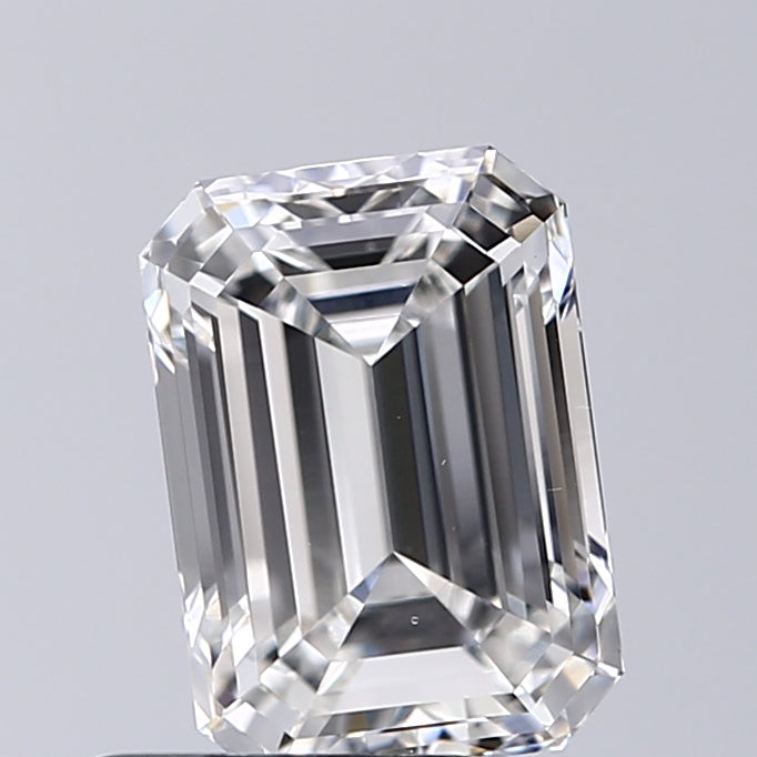 Lab-Grown 2.01 Carat Emerald Cut Diamond color F Clarity VS1, precious stones, engagement diamonds