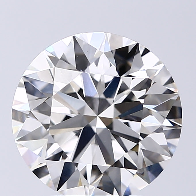 Lab-Grown 3.11 Carat Round Brilliant Diamond color G Clarity VS1, precious stones, engagement diamonds