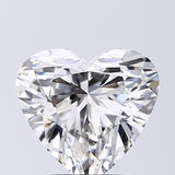 Lab-Grown 2.61 Carat Heart Shape Diamond color F Clarity VVS2, precious stones, engagement diamonds