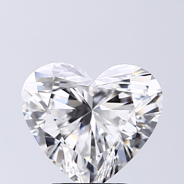 Lab-Grown 2.52 Carat Heart Shape Diamond color E Clarity SI1 With GIA Certificate, precious stones, engagement diamonds