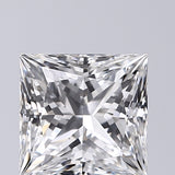 Lab-Grown 2.01 Carat Princess Cut Diamond color E Clarity VS1, precious stones, engagement diamonds