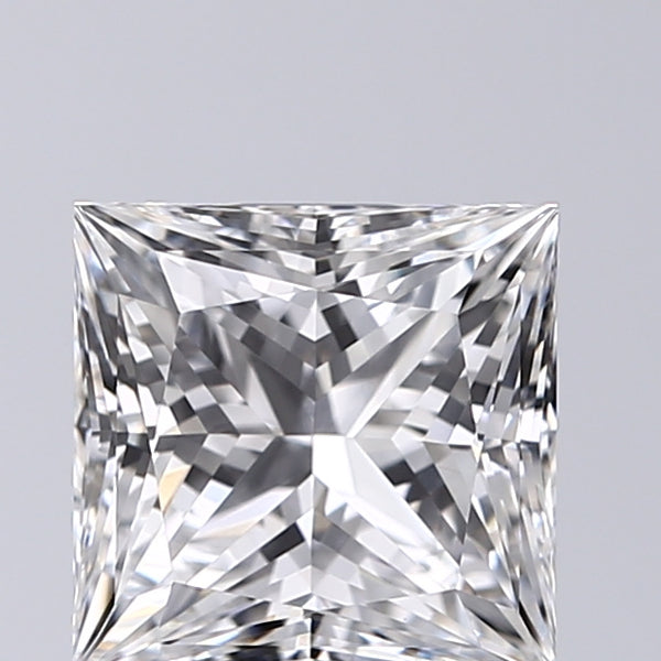 Lab-Grown 2.01 Carat Princess Cut Diamond color E Clarity VS1, precious stones, engagement diamonds