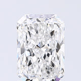 Lab-Grown 1.56 Carat Radiant Cut Diamond color E Clarity VS1, precious stones, engagement diamonds