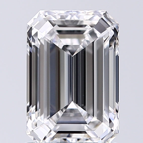 Lab-Grown 1.31 Carat Emerald Cut Diamond color D Clarity VVS2, precious stones, engagement diamonds