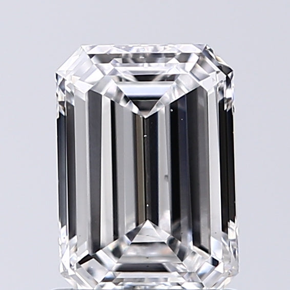 Lab-Grown 1.00 Carat Emerald Cut Diamond color E Clarity VS2, precious stones, engagement diamonds