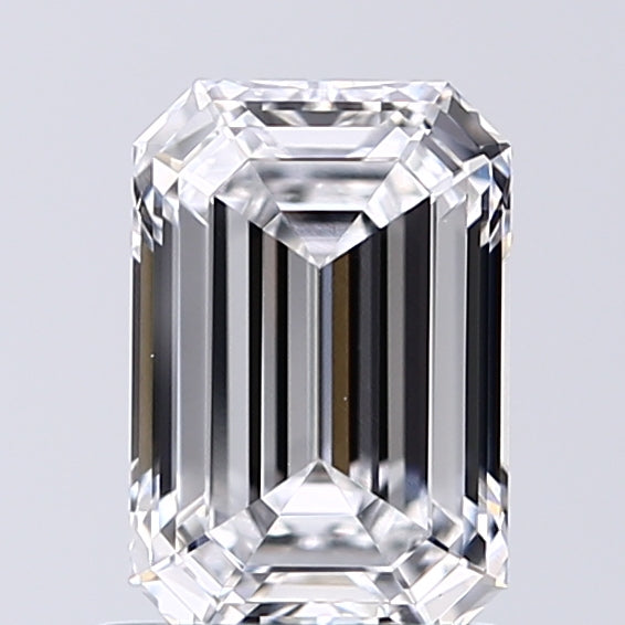 Lab-Grown 1.02 Carat Emerald Cut Diamond color D Clarity VVS2, precious stones, engagement diamonds