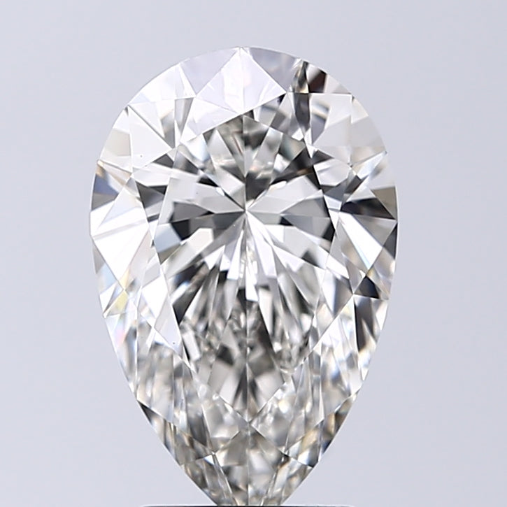 Lab-Grown 2.53 Carat Pear Shape Diamond color G Clarity VS1, precious stones, engagement diamonds