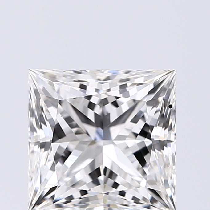 Lab-Grown 2.01 Carat Princess Cut Diamond color F Clarity VS1, precious stones, engagement diamonds