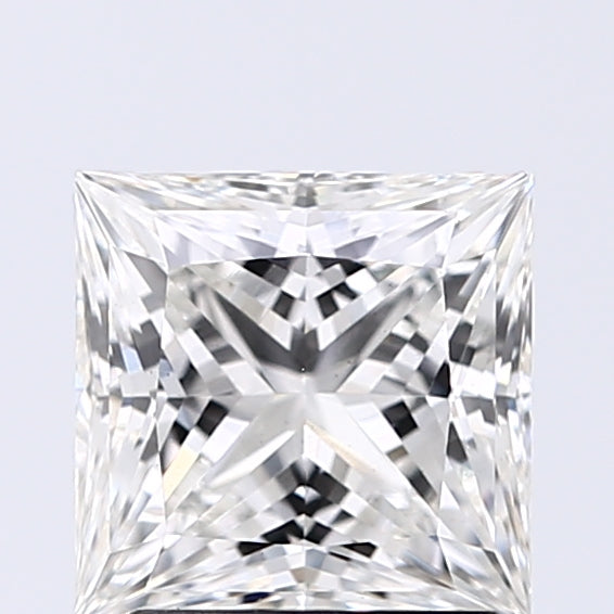 Lab-Grown 1.53 Carat Princess Cut Diamond color G Clarity VS2, precious stones, engagement diamonds