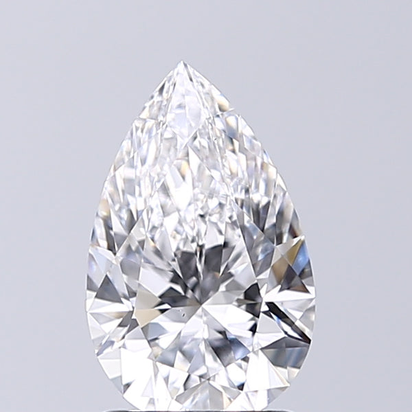 Lab-Grown 1.51 Carat Pear Shape Diamond color D Clarity VS1 With GIA Certificate, precious stones, engagement diamonds