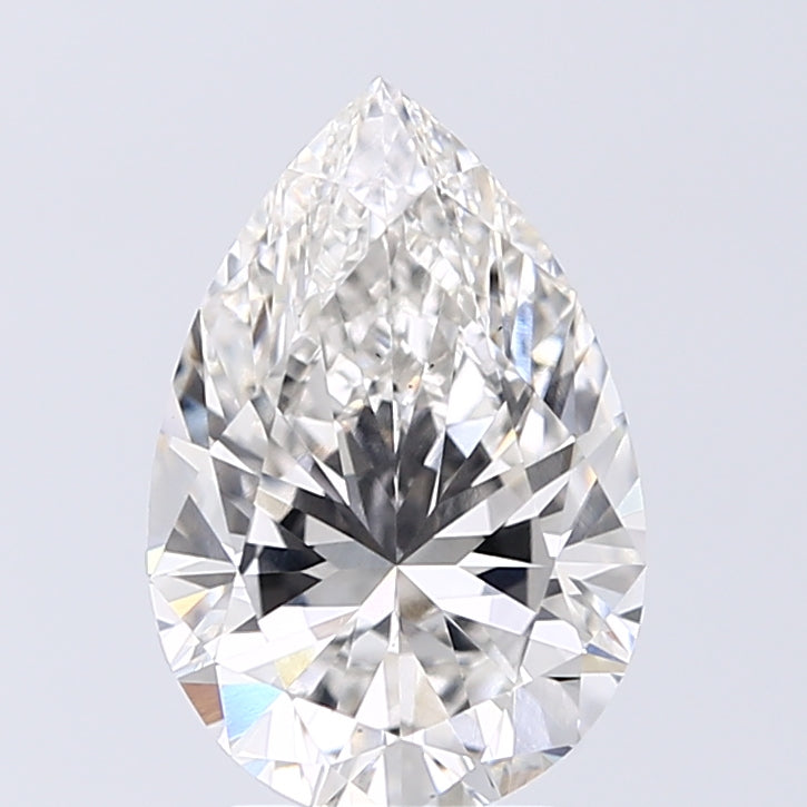 Lab-Grown 3.01 Carat Pear Shape Diamond color G Clarity VS1, precious stones, engagement diamonds