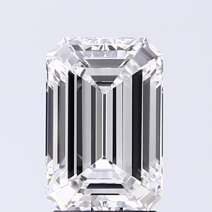 Lab-Grown 2.02 Carat Emerald Cut Diamond color E Clarity VS1, precious stones, engagement diamonds