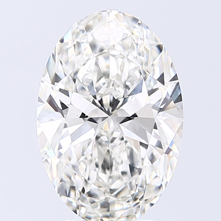 Lab-Grown 3.70 Carat Oval Shape Diamond color G Clarity VS1, precious stones, engagement diamonds