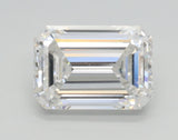 Lab-Grown 1.50 Carat Emerald Cut Diamond color F Clarity VS1, precious stones, engagement diamonds