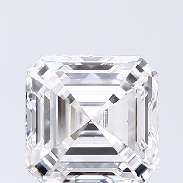 Lab-Grown 1.74 Carat Asscher Cut Diamond color E Clarity VS2, precious stones, engagement diamonds