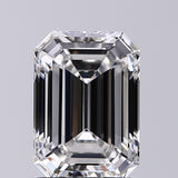 Lab-Grown 1.56 Carat Emerald Cut Diamond color G Clarity VS1, precious stones, engagement diamonds