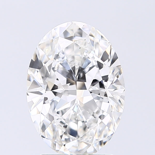 Lab-Grown 2.01 Carat Oval Shape Diamond color F Clarity VS2, precious stones, engagement diamonds