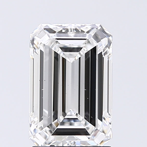 Lab-Grown 1.50 Carat Emerald Cut Diamond color E Clarity VS2, precious stones, engagement diamonds