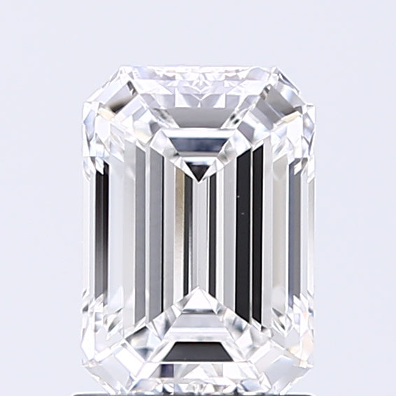 Lab-Grown 1.00 Carat Emerald Cut Diamond color E Clarity VVS2, precious stones, engagement diamonds