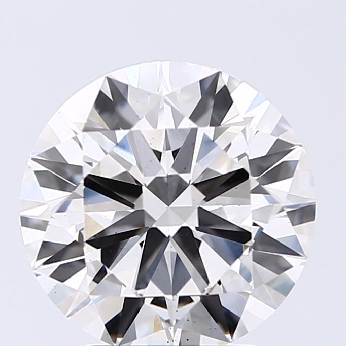 Lab-Grown 2.71 Carat Round Brilliant Diamond color G Clarity VS2, precious stones, engagement diamonds