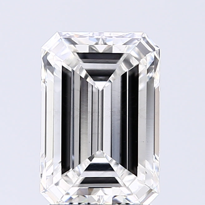 Lab-Grown 2.01 Carat Emerald Cut Diamond color F Clarity SI1 With GIA Certificate, precious stones, engagement diamonds