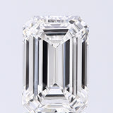 Lab-Grown 1.55 Carat Emerald Cut Diamond color F Clarity VVS2, precious stones, engagement diamonds