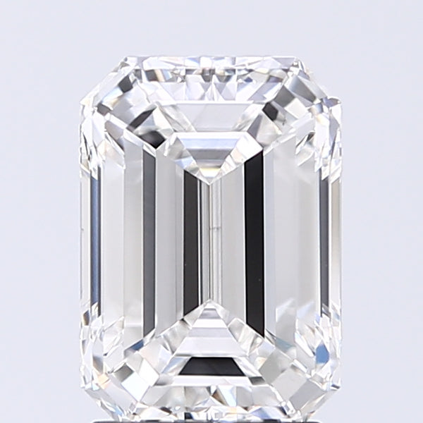 Lab-Grown 2.01 Carat Emerald Cut Diamond color E Clarity VVS2 With GIA Certificate, precious stones, engagement diamonds