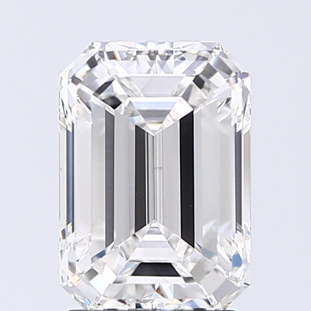 Lab-Grown 2.01 Carat Emerald Cut Diamond color E Clarity VVS2 With GIA Certificate, precious stones, engagement diamonds