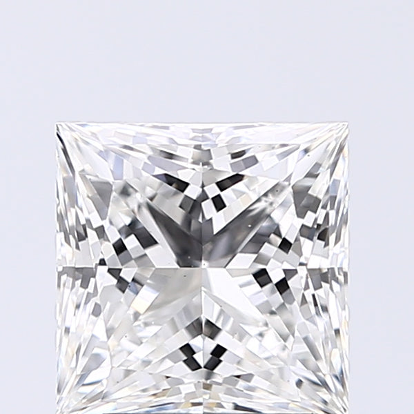 Lab-Grown 2.07 Carat Princess Cut Diamond color F Clarity VS1, precious stones, engagement diamonds