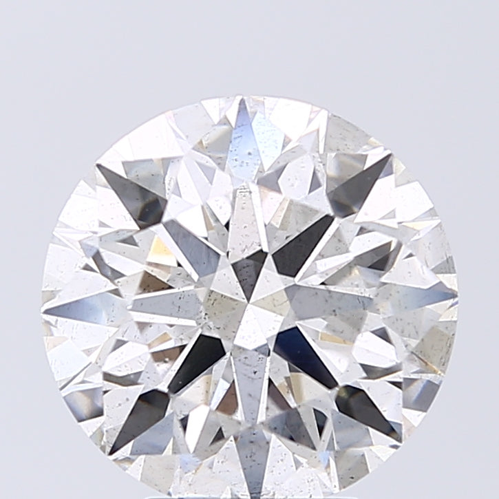 Lab-Grown 4.14 Carat Round Brilliant Diamond color G Clarity SI1, precious stones, engagement diamonds