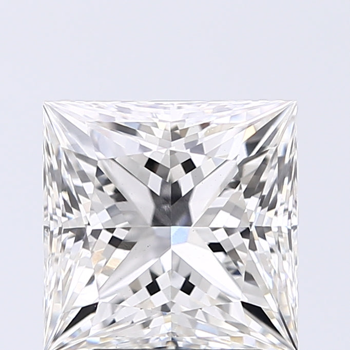 Lab-Grown 2.72 Carat Princess Cut Diamond color G Clarity VS1, precious stones, engagement diamonds