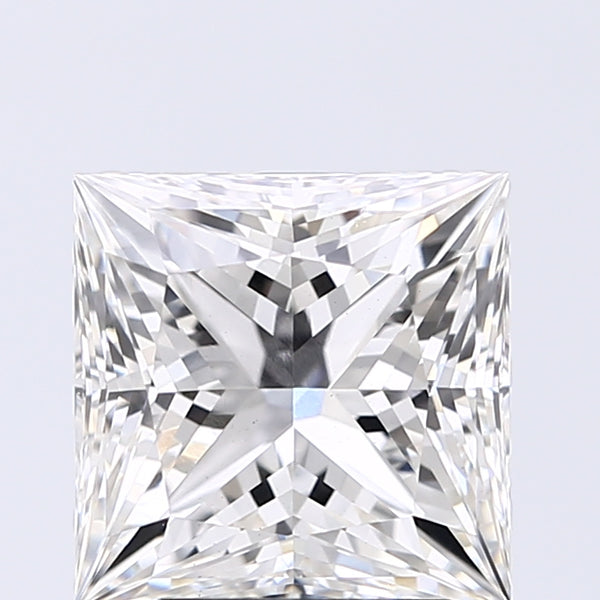 Lab-Grown 2.72 Carat Princess Cut Diamond color G Clarity VS1, precious stones, engagement diamonds