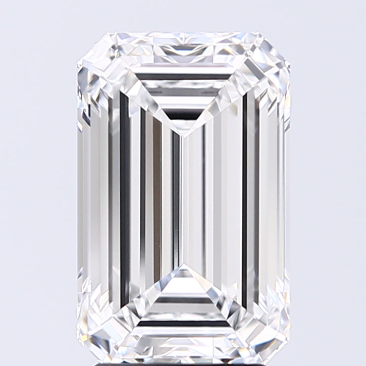 Lab-Grown 2.01 Carat Emerald Cut Diamond color D Clarity VS1 With GIA Certificate, precious stones, engagement diamonds